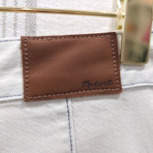 NEW MADEWELL Jeans Wide Leg Tapered Balloon Size 27 Light Cadiz Blue Structured - Picture 11 of 15